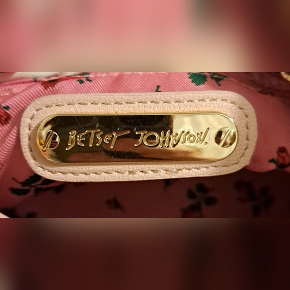 Y2K Betsey Johnson Hopelessly Romantic Vegan Floral Bee Butterfly Bucket Purse - Picture 10 of 10